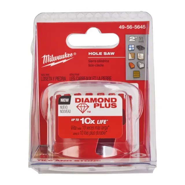 Ποτηροτρύπανο Αδαμάντινο MILWAUKEE DIAMOND PLUS 51mm 2