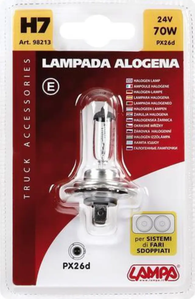 Lampa H7 Halogen 24V 1τμχ 98213