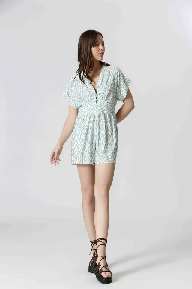 THE KORNER JUMPSUIT (T25199253-AQUA) - M 3