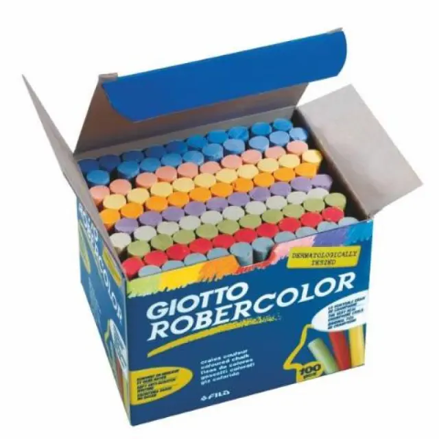 Κιμωλία Giotto χρωματιστή πλαστική 100 τεμ.