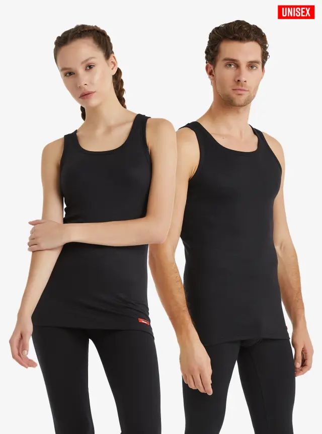 Blackspade Unisex Ισοθερμική Αμάνικη Φανέλα Επιπέδου 2 Μαύρη 3