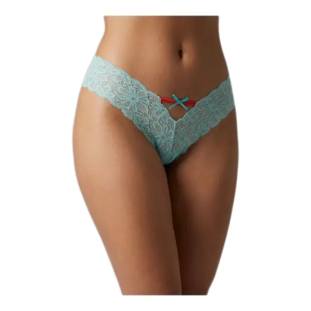 Milena Γυναικείο Boxer Χαμηλόμεσο με Δαντέλα, Χρώμα Aqua