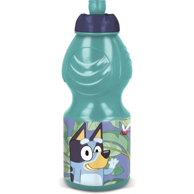 Euromi- Sports Water Bottle 400 ml- Bluey 0888087-50632- Toys