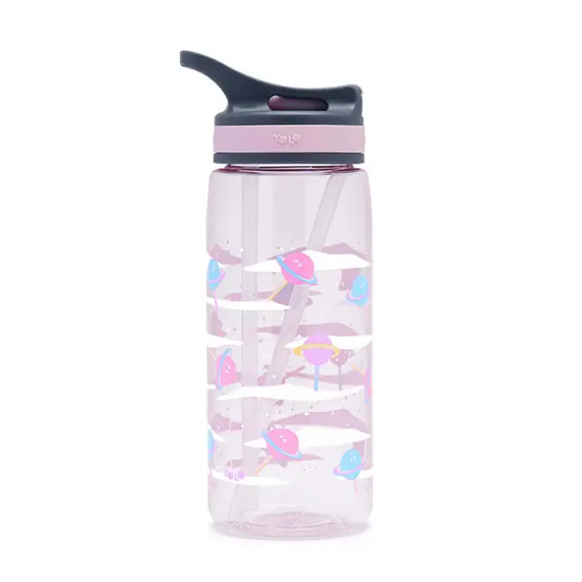 Yolo Παγούρι Tritan με Καλαμάκι 500ml Galactic Lollipop (90505)