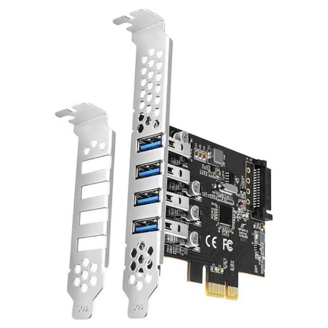 Axagon PCEU-43RS SuperSpeed USB 5Gbps 4 External Ports PCIe Card (8595247906960)