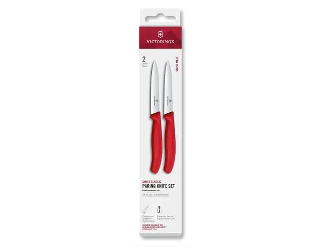 Σετ Μαχαίρια Γενικής Χρήσης Victorinox Swiss Classic με μήκος λεπίδας 10cm - Red - 2 τεμάχια6.7791.2C1 2