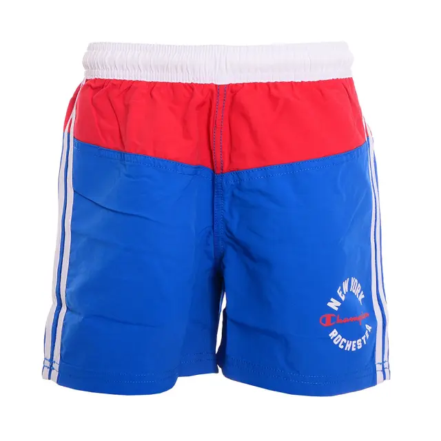 Champion Boys Beach Shorts Μπλε - Κόκκινο 304419-025 (Champion) - Medium