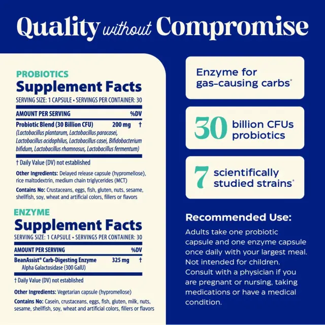 Enzymedica SubCulture™ Dinner Duo: Probiotics + Enzyme for Gas & Bloating* 2