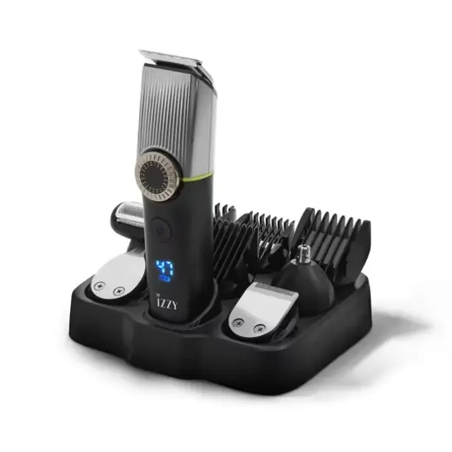Izzy PG-1150 Σετ Ανδρικής Περιποίησης 13σε1 Επαναφορτιζόμενο με 6 Κεφαλές