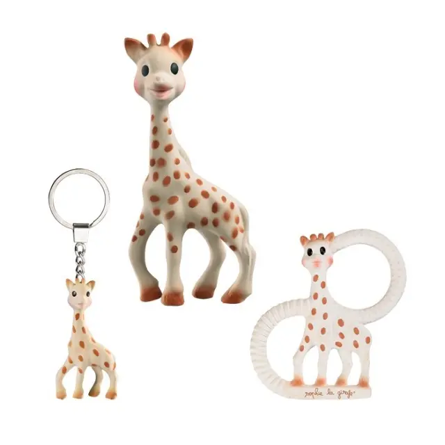 Sophie La Girafe so Pure Trio Σετ Σόφι η Καμηλοπάρδαλη 1 Τεμάχιο - Δακτύλιο Οδοντοφυΐας 1 Τεμάχιο - Μπρελόκ 1 Τεμάχιο 2