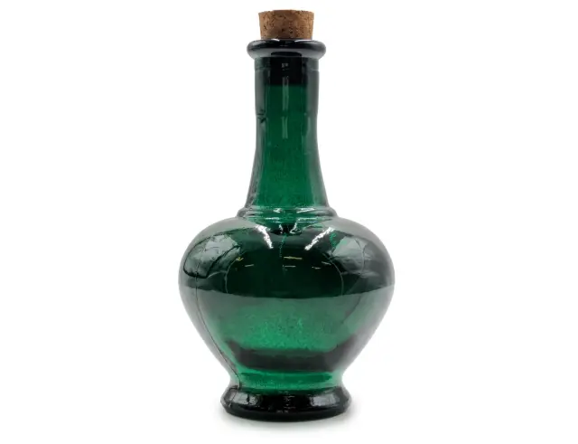 Διακοσμητικό Μπουκάλι με πώμα Glass Drops Navarra (5622DB734) Aπό 100% ανακυκλωμένο γυαλί, Xωρητικότητας 250ml, Διαστάσεων Ø 9 x Υ 15 cm, Albahaca 5622DB734 2