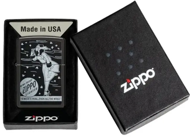 ZIPPO Αναπτήρας - 48456 Windy Girl Black 3