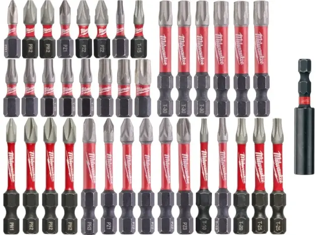 Milwaukee Σετ 38 Μύτες Κατσαβιδιού Torx / Αστέρι / Σταυρός 4932492009 3