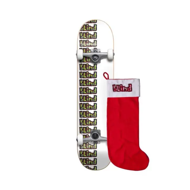 Blind Repeat Rail Yth FP W/Stocking White Complete Skateboard- Ολοκληρωμένη σανίδα 7.375''