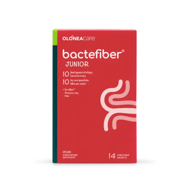 Olonea Bactefiber Junior για τη Δυσκοιλιότητα Στην Παιδική Ηλικία με Προβιοτικά & Φυτικές Ίνες 14 Φακελίσκοι