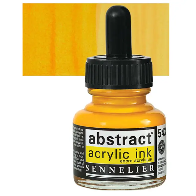 Sennelier Abstract Ακρυλικό Μελάνι 543 Cadmium Yellow Deep Hue - 30ml