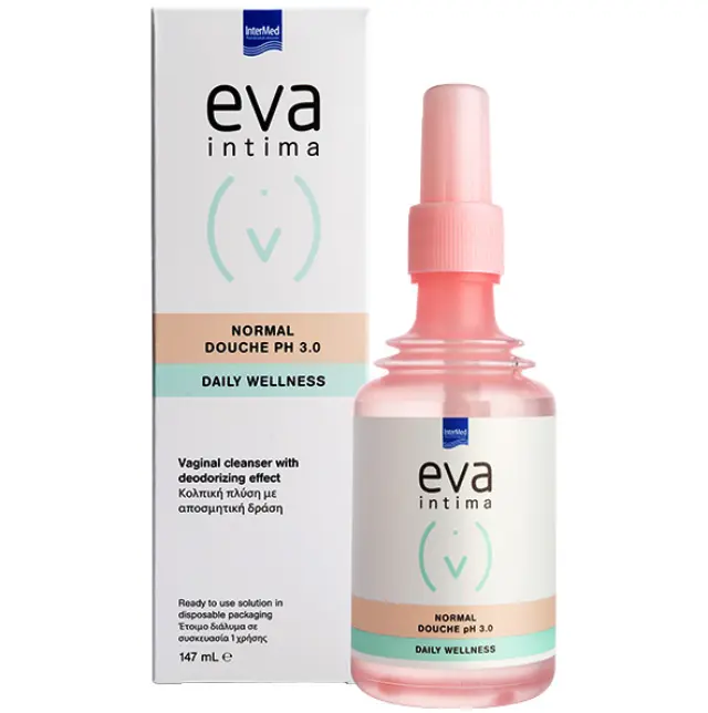EVA Intima Νormal Douche pΗ3.0 Daily Wellness Κολπική Πλύση Με Αποσμητική Δράση 147ml