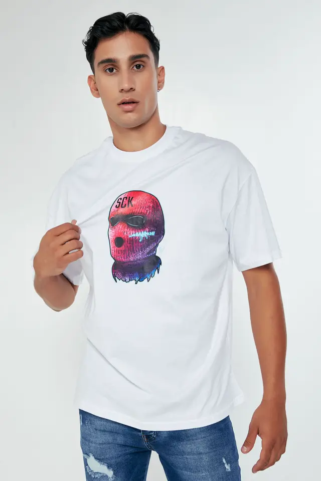 T-Shirt Βαμβακερό SCK Λευκό