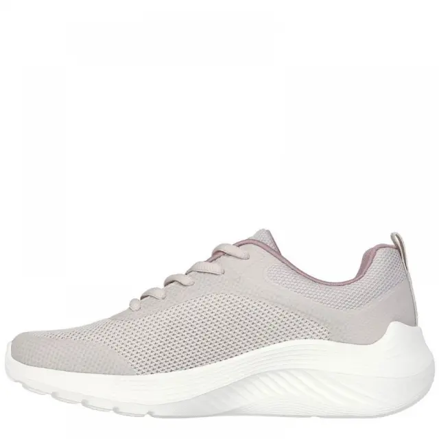 Skechers Knit Lace Up Bobs Squad Waves (117681-NAT) - Μπέζ 2