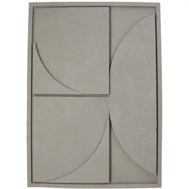 Διακοσμητικό Τοίχου Μπεζ Polyresin 49.5x4.5x69.5cm