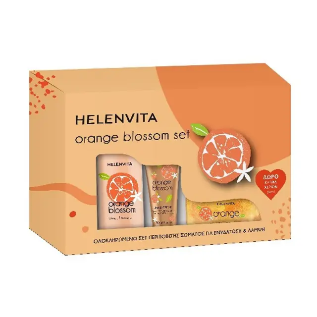HELENVITA Orange Blossom Set Σετ Περιποίησης για Ενυδάτωση και Λάμψη 3τμχ
