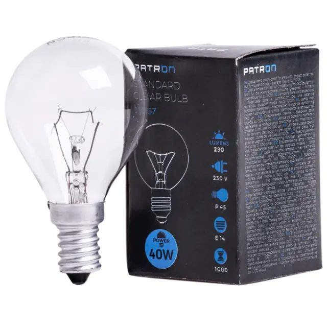 Incandescent Bulb E14 40W P45 230V CL
