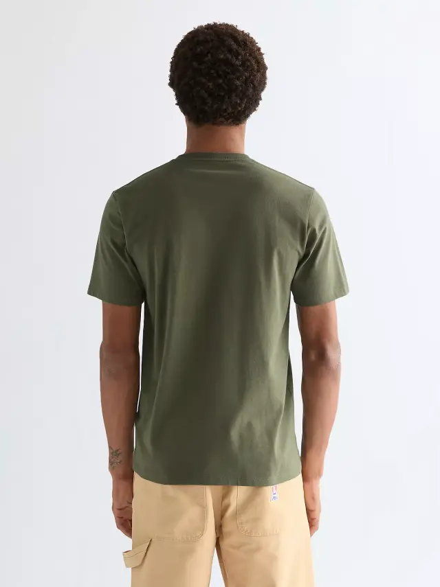 Wrangler Ανδρικό EMBROIDERY T-Shirt 112377989 – Khaki - XXL 2
