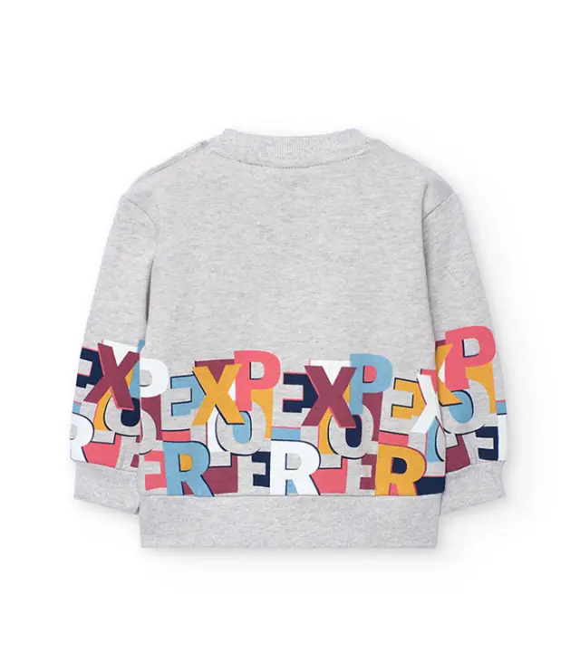 Fleece sweatshirt for baby boy -BCI - 4Y 2