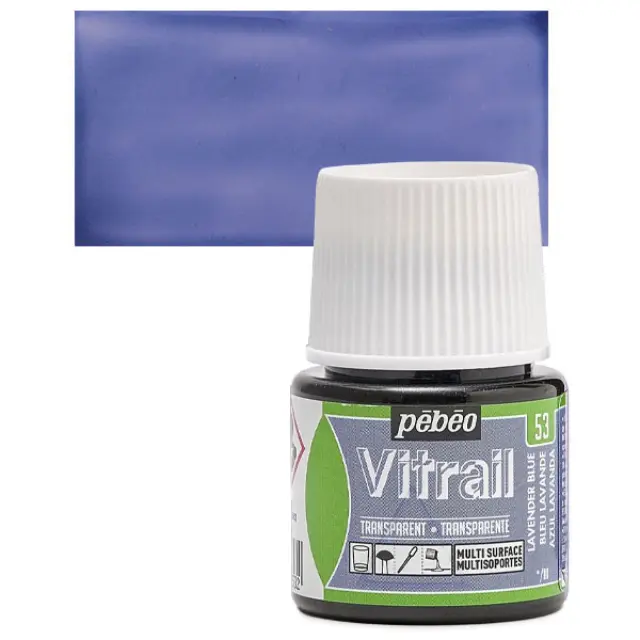 Pebeo Vitrail Διάφανο Σμάλτο - 53 Lavender Blue - 45ml