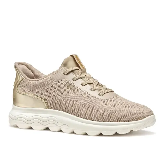 Γυναικεία Ανατομικά Sneakers Geox Spherica D557MA 06KBN CH62L Μπεζ/Χρυσά Μπεζ - 36 2