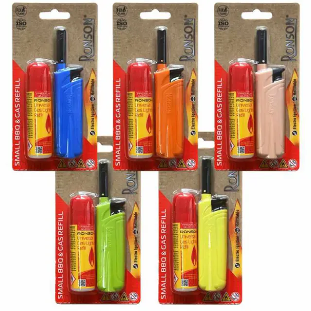 Ronson Αναπτήρας Ηλεκτρικός Mini Candle BBQ με Βουτάνιο 18ml - Διάφορα Χρώματα (20063). 2