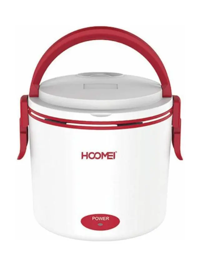 Hoomei Ηλεκτρικό Δοχείο Φαγητού Inox Κόκκινο HM-5650R