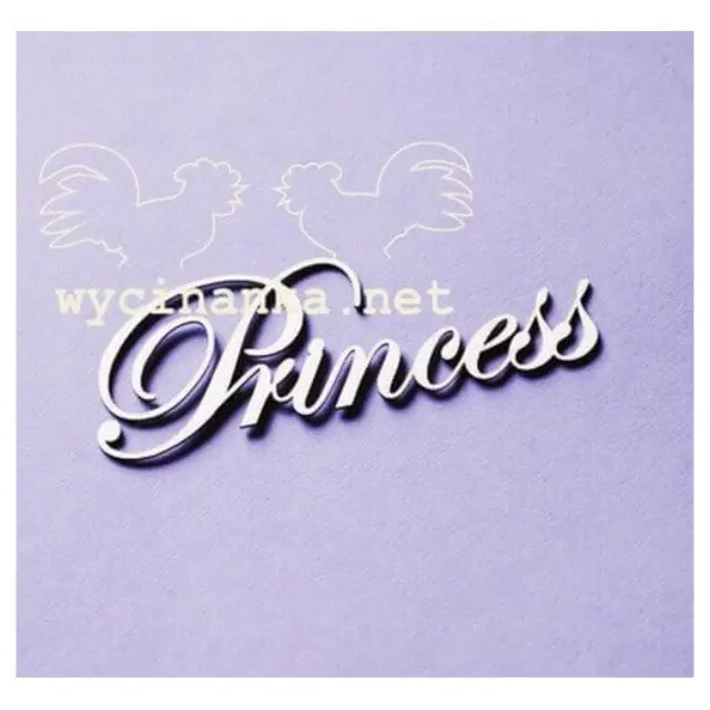 Διακοσμητικά Chipboard Princess, 3x9 cm