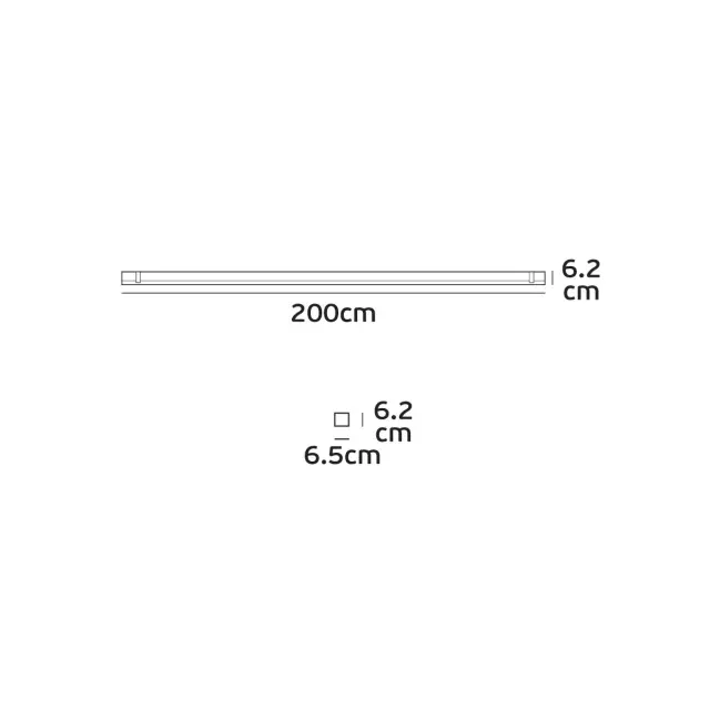 LED Γραμμικό Φωτιστικό Τοίχου/Κρεμαστό 40W 3000K IP67 Γκρι – VK/04420/200/40/830 Γκρί 2