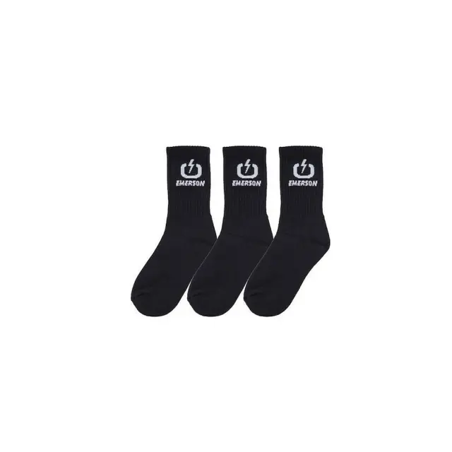 Emerson Unisex High Socks (3Pair) (242.EU08.03-Black) - Μαύρο - 43-46