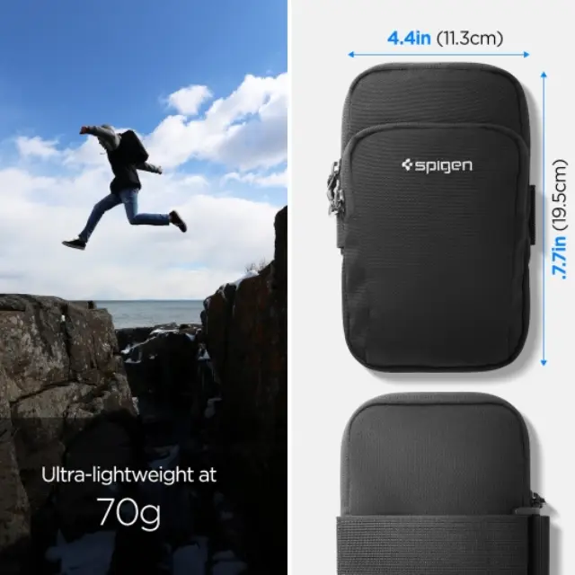 Spigen® A702 Dynamic Shield Armband για Κινητό έως 6.9"-Black 2