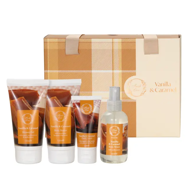 Fresh Line VANILLA & CARAMEL Σετ Περιποίησης Σώματος 4 τμχ