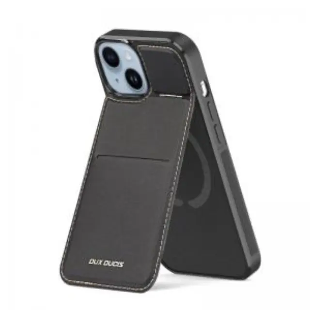 Θήκη Δερμάτινη Dux Ducis Apple iPhone 14 Plus Rafi Mag 3 σε 1 MagSafe RFID Blocker με Stand Μαύρο N63073 3