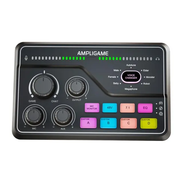 Fifine Stream Audio Controller Gaming mixer SC8 RGB για PC