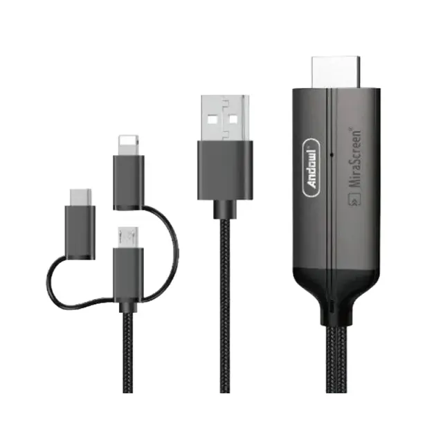 Andowl Καλώδιο USB σε HDTV 3in1 4K HDR Q-HD352 - 3in1 HDTV Cable 075715