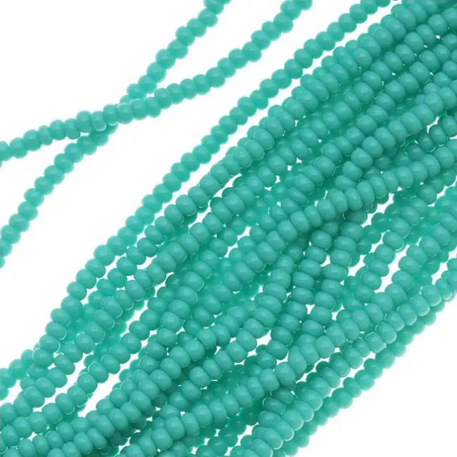 Χάντρα Seed Beads Τσεχίας 11/0 - Green Turquoise - 6 Κορδόνια x 50cm