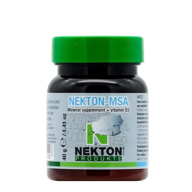 Nekton MSA Συμπλήρωμα Μετάλλων, Βιταμίνης D3 & Ιχνοστοιχείων για Υγιή Οστά και Μεταβολισμό Πτηνών, Ερπετών & Αμφιβίων 40gr 2
