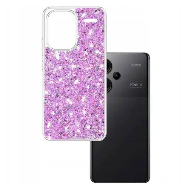 Techsuit® Sparkly Glitter Θήκη για Xiaomi Redmi Note 13 Pro Plus- Magenta