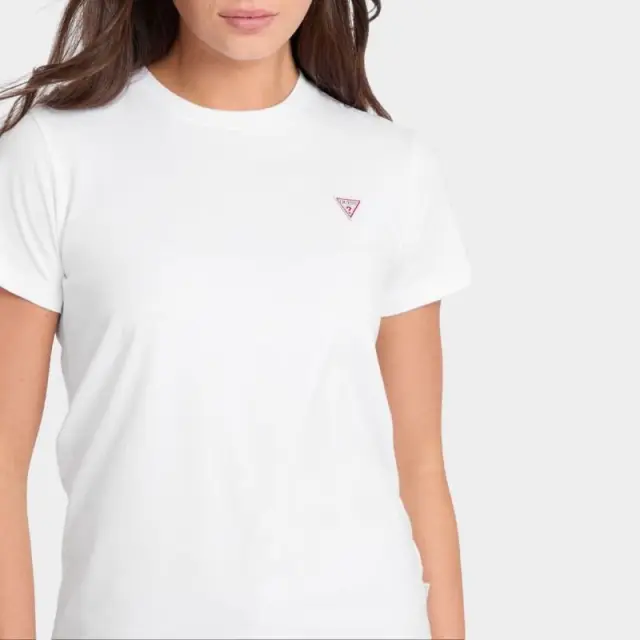 Guess - Γυναικείο T-Shirt Regular Fit W4YI10J1314-G011 Λευκό - XL 3