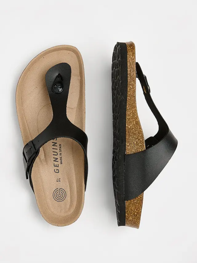 Genuins Πέδιλα Unisex HT Μαύρο GEN/ROSAS VEGAN BLACK 3
