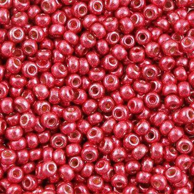 Χάντρα Miyuki Round Rocailles 8/0 - 4211 - Duracoat Galvanized Light Cranberry ~25gr