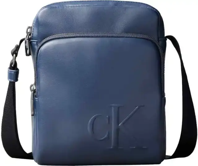 Calvin Klein Ανδρικό Μικρό Τσαντάκι Bold Ck Pocket Reporter Μπλε