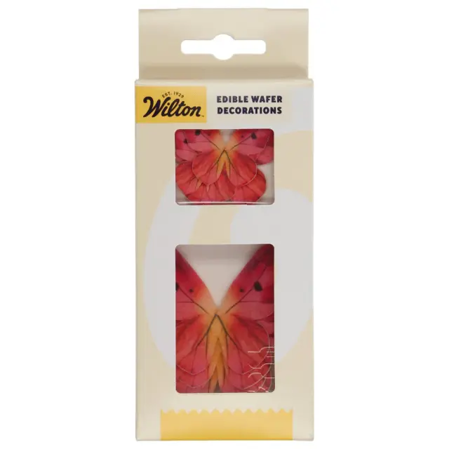Wilton Βρώσιμες Πεταλούδες - Ροζ Ombre - 8τμχ.