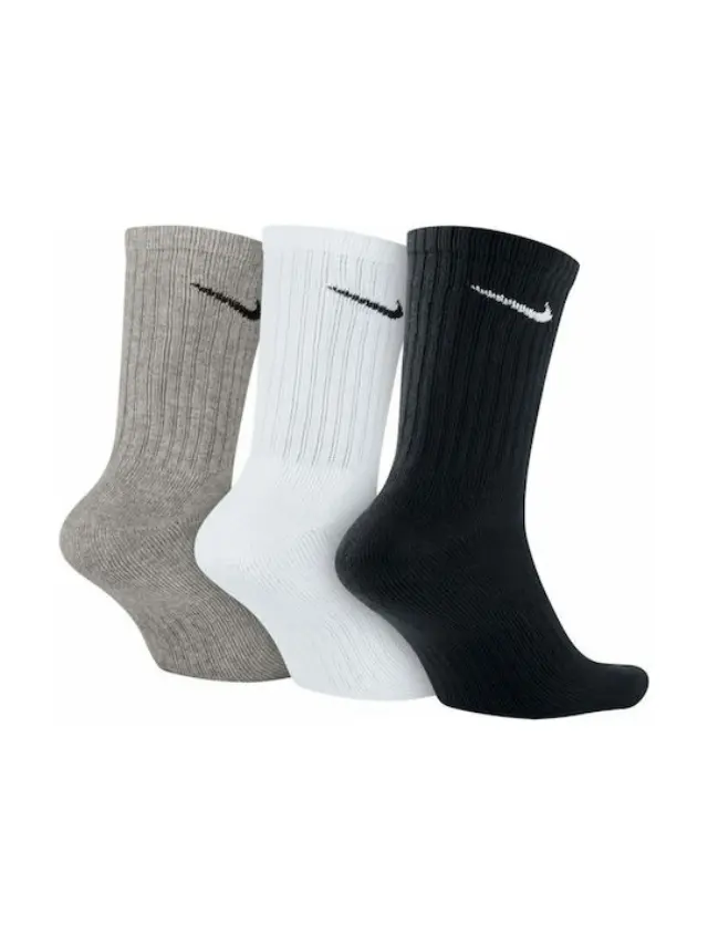 Nike Cushioned Value Αθλητικές Κάλτσες 3 Ζεύγη SX4508-965 2