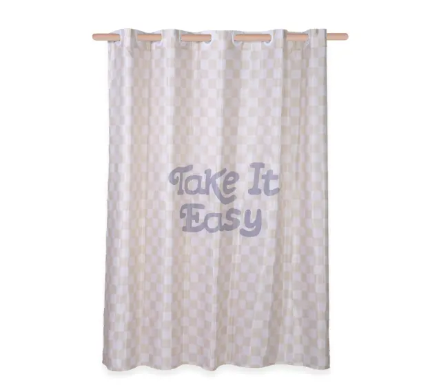 ΚΟΥΡΤΙΝΑ ΜΠΑΝΙΟΥ EASY 180X200 NEF-NEF HOMEWARE BEIGE